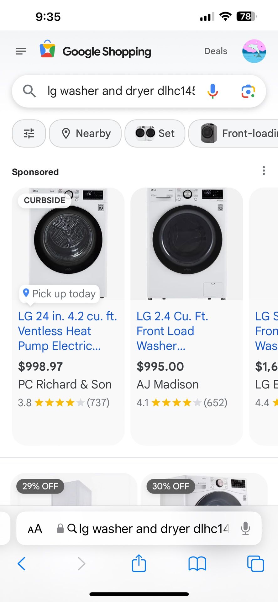 Brand New Lg Washer & Dryer