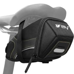 BV  Strap-On Saddle Bag with perfect Size I With reflective for a Safety ride I  Bag - Bag for all our essentials,  b