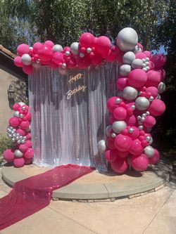 Party Decor Balloon Garland Backdrop Happy Birthday