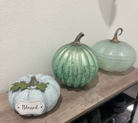 Fall pumpkin glass acrylic pumpkins