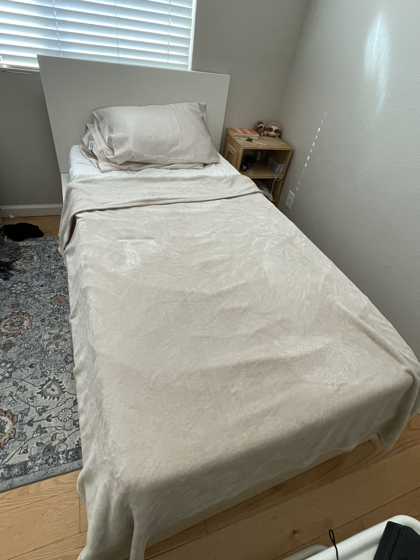 IKEA Twin Malm Bedframe with Storage Drawers