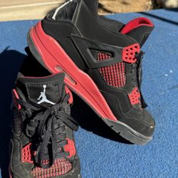 Nike Air Jordan 4 Retro Red Thunder Men's Size 10
