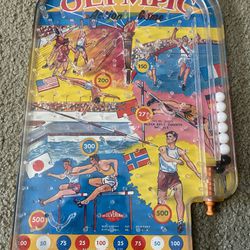 VTG 1960s Wolverine Olympic Action Game bagatelle tabletop pinball