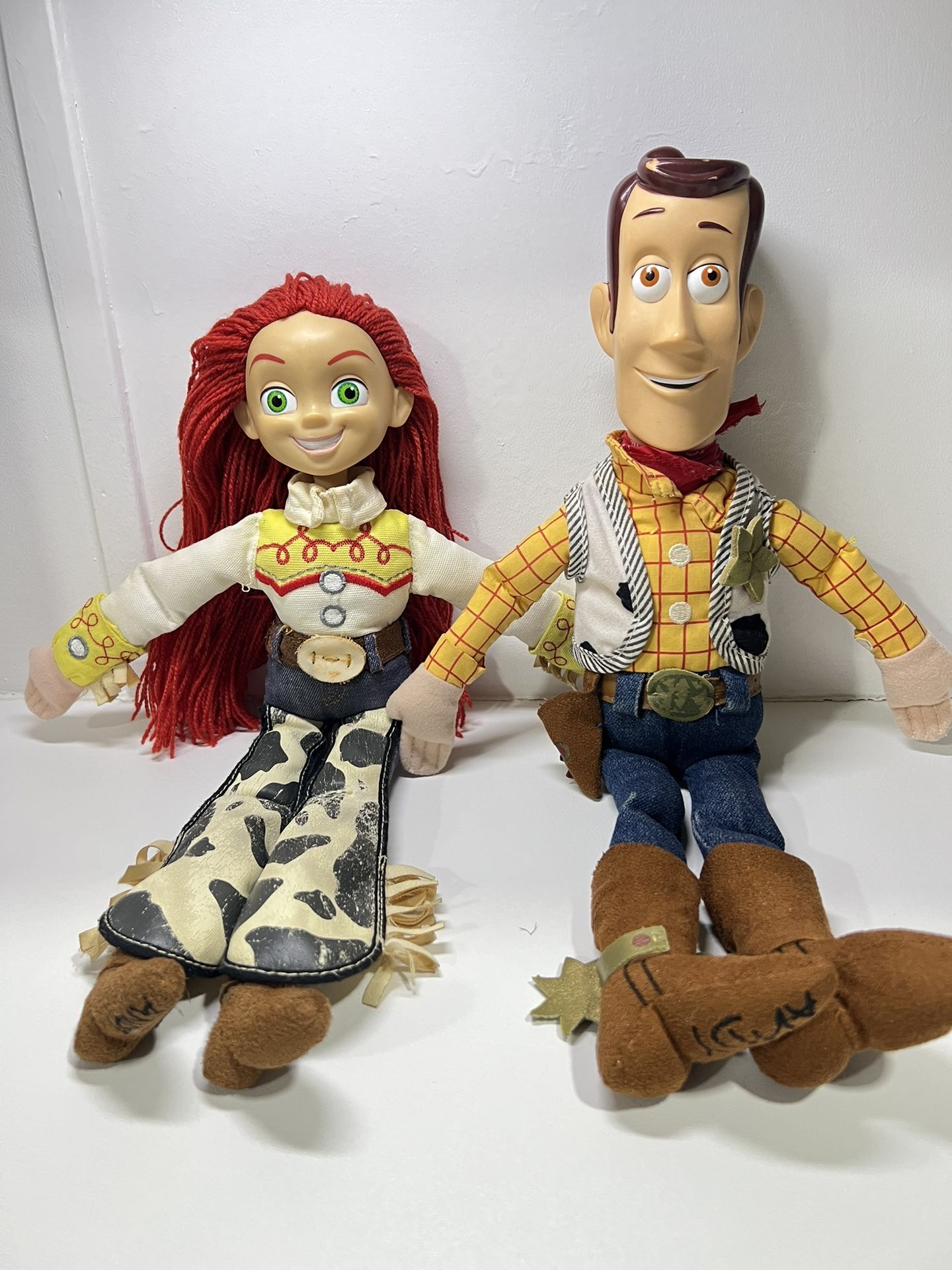 Disney Toy Story Jessie Doll 15” Hard Plastic Head Walt Disney World 2 pieces