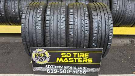 4 USED TIRES 235/60R18 MICHELIN DEFENDER 2 w/90% Thread All 4 Installed $320