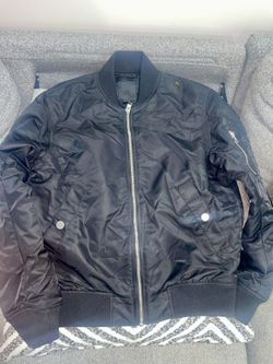 Men’s H&M Black Bomber Jacket Size S - Excellent Condition