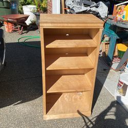 Wood Book Case  Stain & Top Coat Unfinished