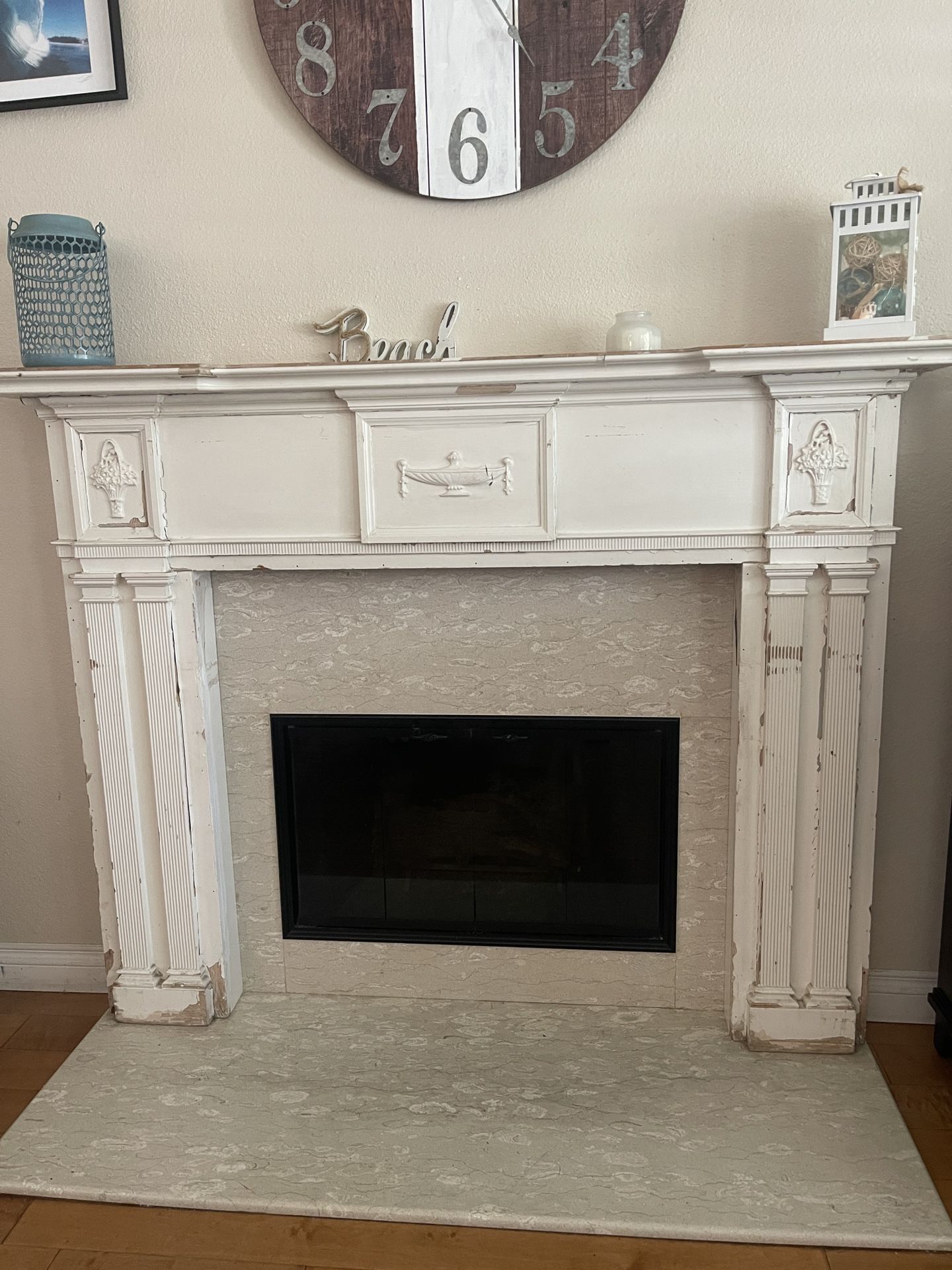 Antique / Shabby Chic Fireplace Mantel