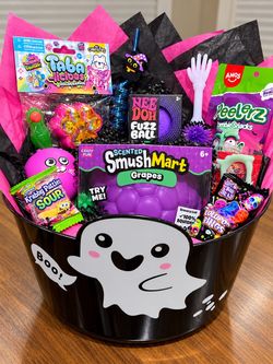 Halloween boo baskets