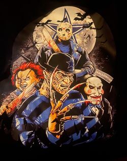 Dallas Cowboys Horror shirt Chucky Freddy Jason  