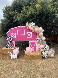 Pink Barn Prop