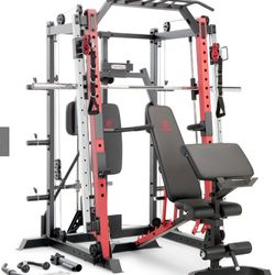 Marcy Smith Machine with Set Of Weigth and Marcy Bench Press 