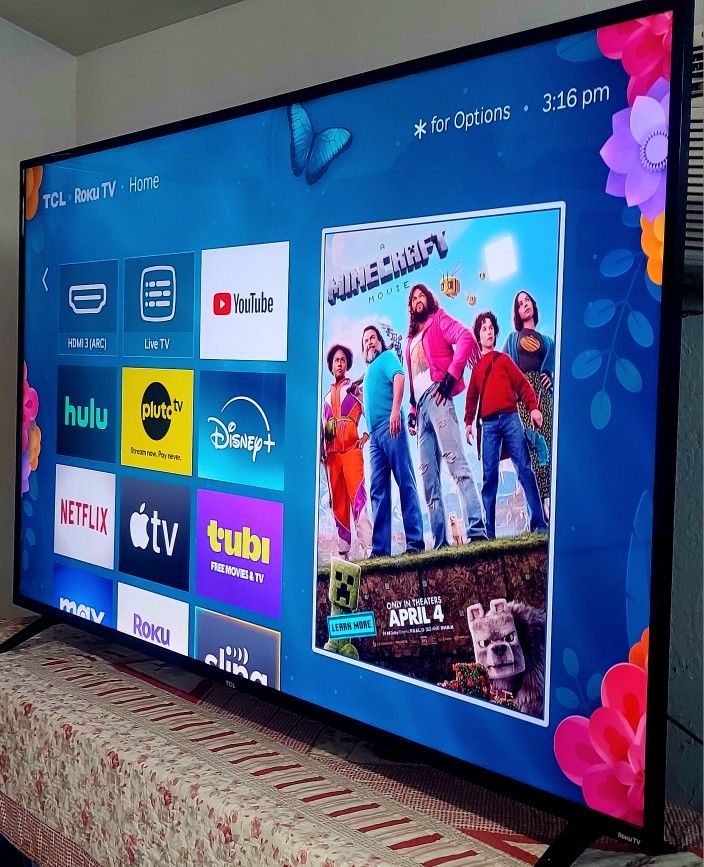 🍀🍀SMART  TV   TCL    55"  4K  ROKU   LED  HDR   DOLBY   VISION   FULL  UHD  2160p🍀🍀 ( NEGOTIABLE ) 🍀🍀FREE  DELIVERY🍀🍀