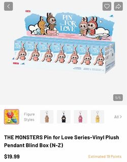 Labubu Pin for Love Blind Box