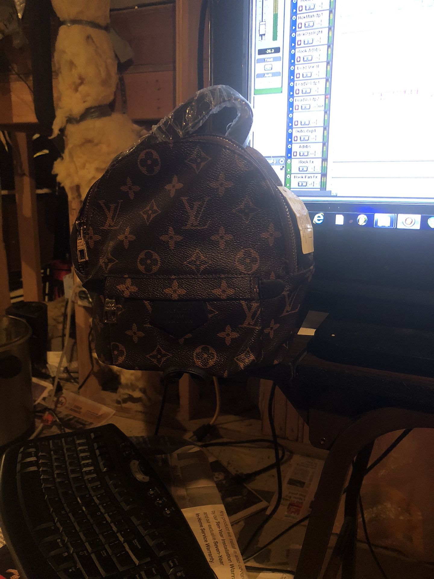Louis Vuitton Palm Springs backpack & Wallet