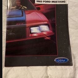 Original Factory Ford 1983  Mustang Brochure
