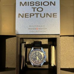 Swatch X Omega Mission To Neptune - Bioceramic Moonswatch 