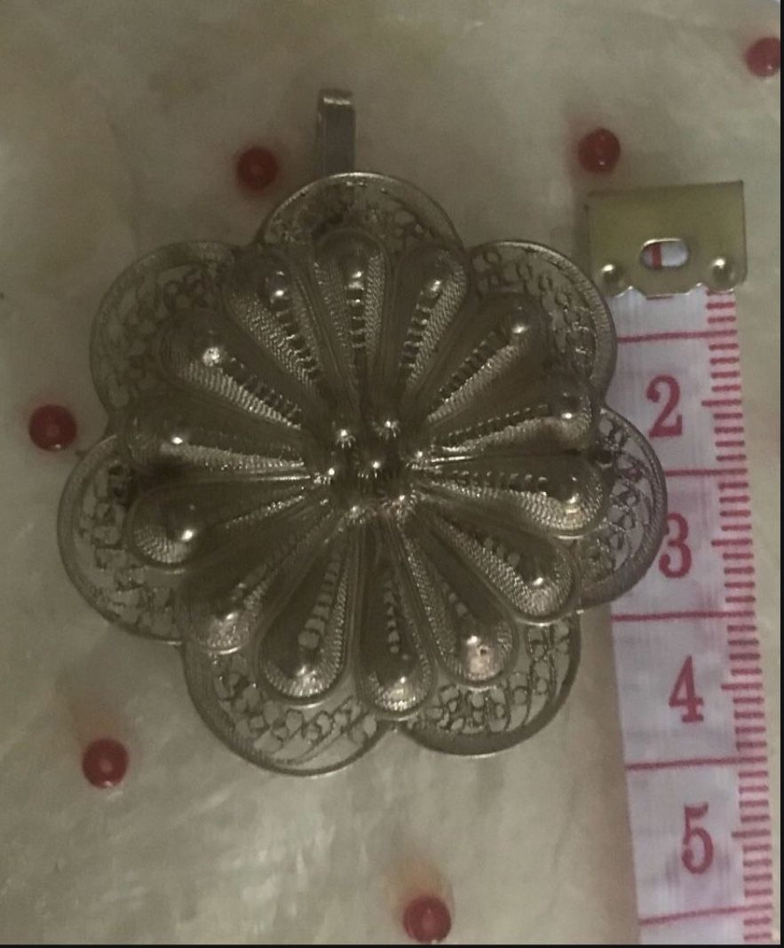 🍀NEW 925 Heavy Sterling Silver Brooch/Pendant TODAY $95 🎈