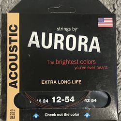 AURORA ACOUSTIC GUITAR STRINGS 12-54