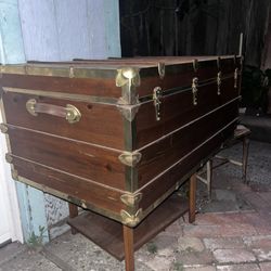 Vintage Wooden Chest 