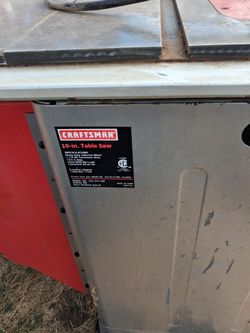 Craftsman 10" tablesaw
