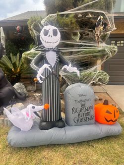 Disney Nightmare Before Christmas Inflatable Yard Decoration