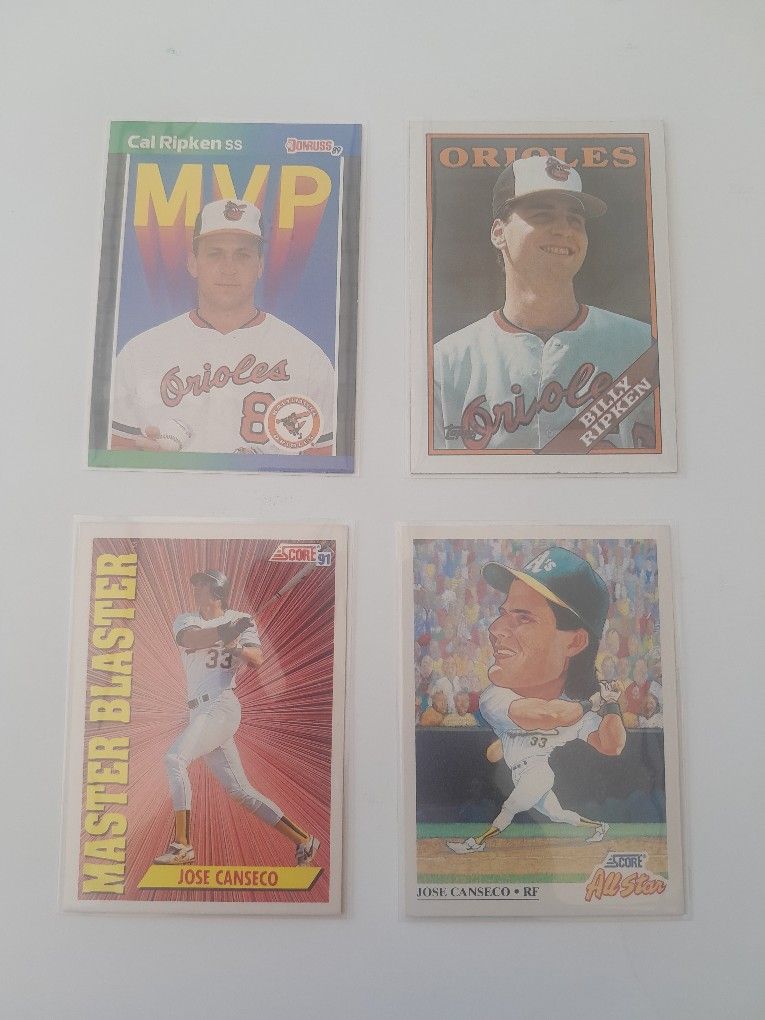 Ripken And Canseco Baseball Cards