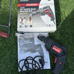 Drill master 3/8” Variable Speed Reversible Drill 