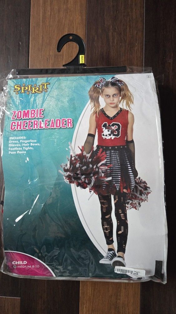 Girl Zombie Cheerleader Costume MEDIUM
