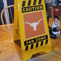 Texas Longhorns Fan Zone Sign 