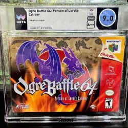 Ogre Battle SEALED NEW WATA 9.0 A++ Grade! Nintendo 64 Game