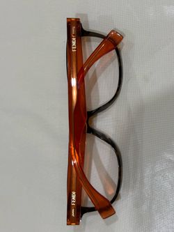 Fendi FF 0035 EQT Eyeglasses Frame Tort & Pink Flex Italy 53-15-135 Used