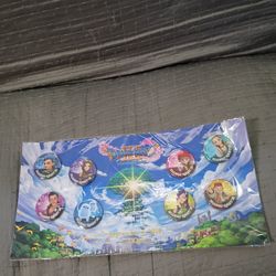 Sealed Dragon Quest XI Pins - Echoes of an Elusive Age 8 Button Pin Collectors Set - Video Game Merchandise, PlayStation, Nintendo, Xbox