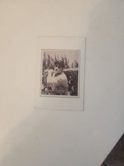 Vintage Baseball Player Black and White Photo Card