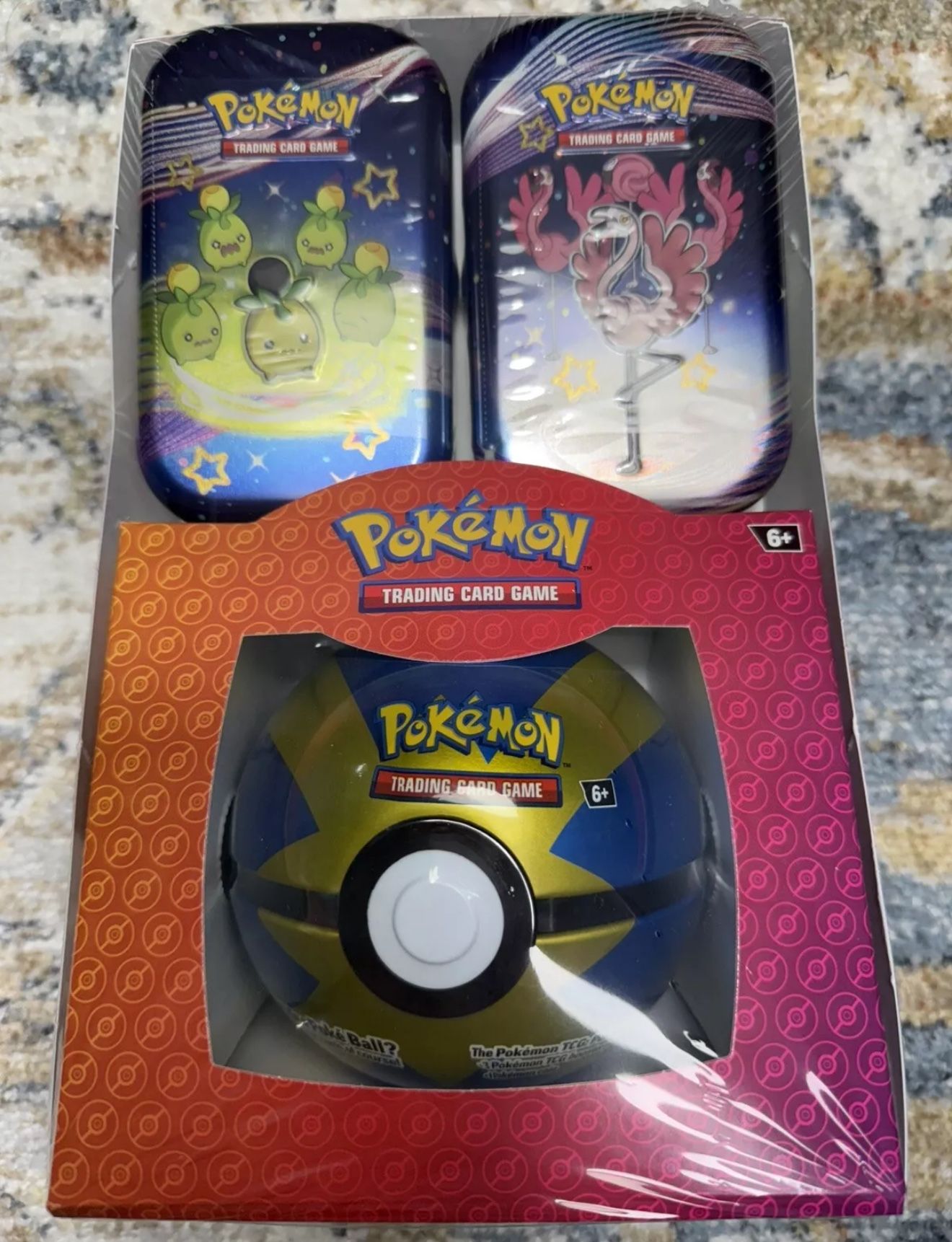 1 Pokeball 2 Tin Pokemon Pack