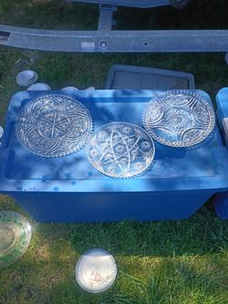 anchor hawking crystal antique plates