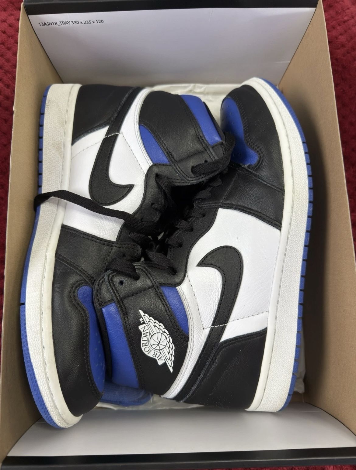 Air Jordan 1 High Og Royal Toe Size 8