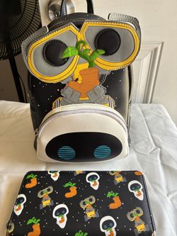 Loungefly Pixar Wall E Mini Backpack and Wallet Set