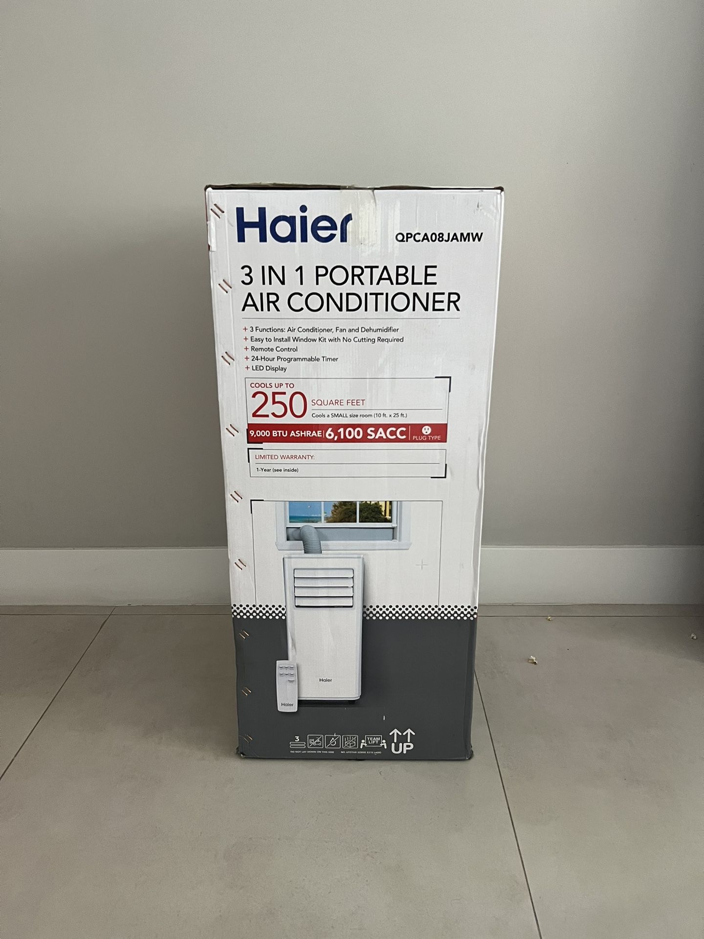 Hair Portable 9000 BTU 3 In 1 Air Conditioner And Dehumidifier