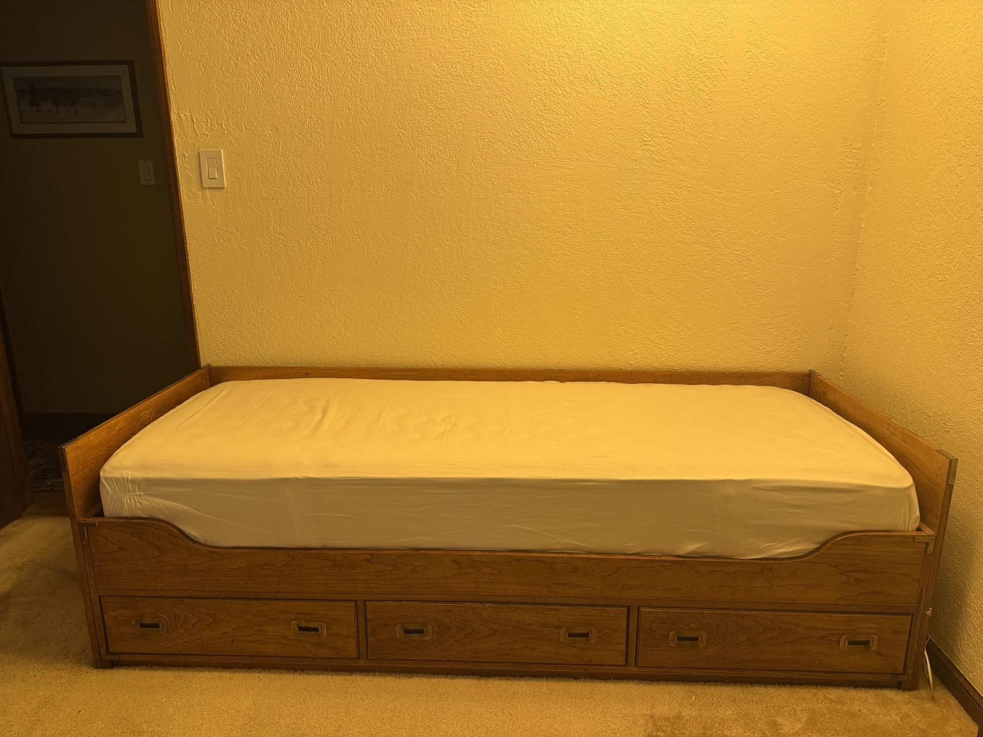 Sturdy Day Bed (Twin XL) with Storage