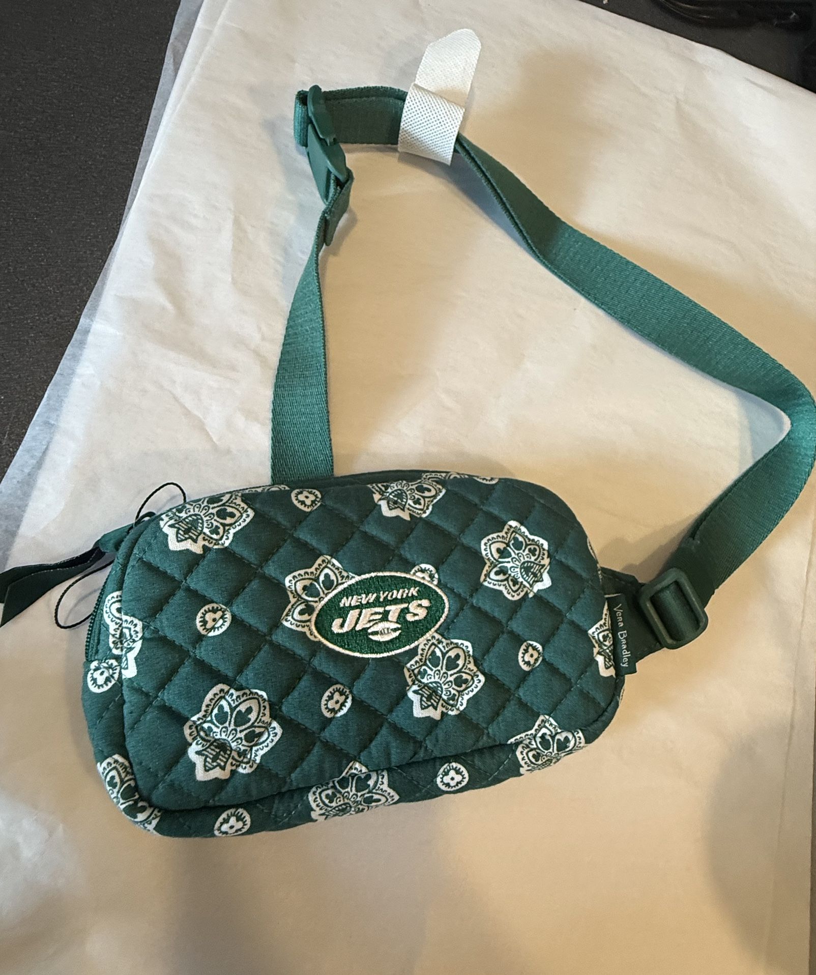 New York Jets green quilted crossbody bag #NFL #gameday Vera Bradley