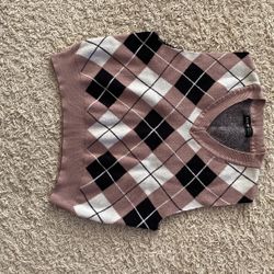 Brown Cropped Vest SHEIN 