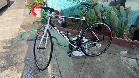 Beatiful road bike look freshly turned up