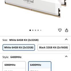 Crucial Pro DDR5 RAM 64GB Kit (2x32GB) 6400MHz CL40