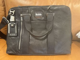 Tumi Black Leather Briefcase