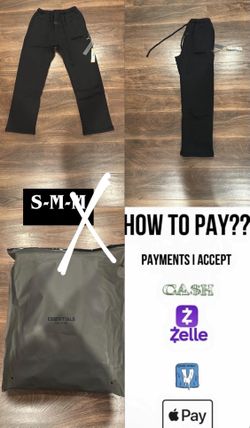 Uncuffed Essential Black Sweatpants