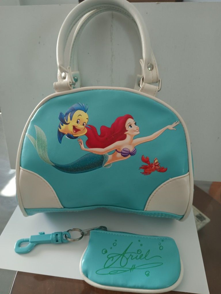 Disney Little Mermaid Purse And Coin Bag Set.