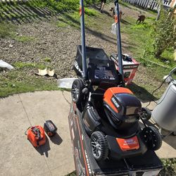 56V 21 in. Cordless Battery Walk Behind Self-Propelled Lawn Mower with 5.0Ah Battery and Charger