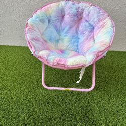 Faux Fur Foldable Chair For Kids
