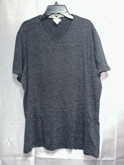 Lacoste Mens V-neck Tshirt-Grey